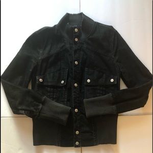 Vintage 7 For All Mankind Corduroy Snap Button Jacket in EUC in Black Size S